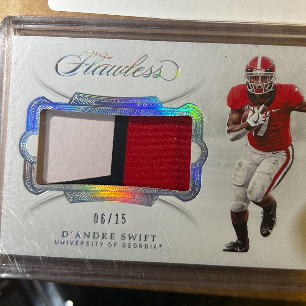 Patch Flawless, Silver D’andre Swift 06/15 Three … - image 1
